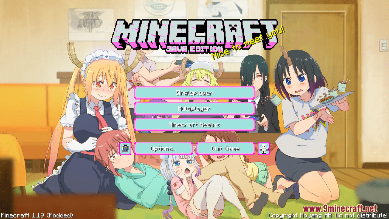 description_1 Kobayashi-sanchi no Maidragon Custom GUI Resource Pack (1.19.4, 1.19.2) - Набор текстур