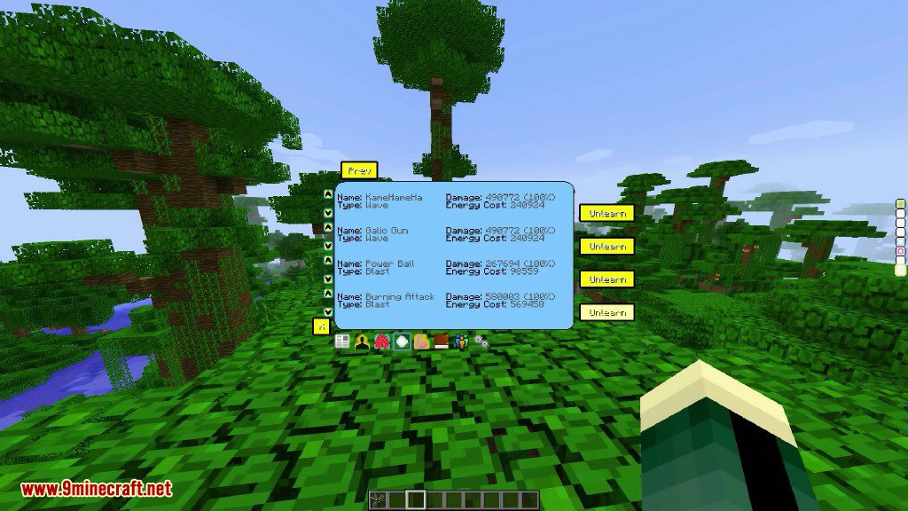 description_25 Dragon Ball C Mod (1.7.10) - Dragon Ball Super, Dragon Ball Z