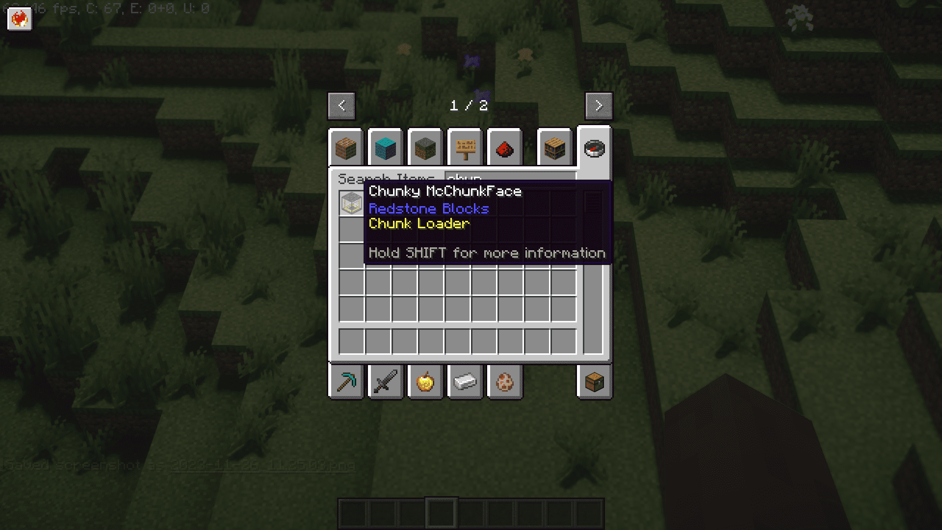 image 5 for Chunky McChunkFace Mod (1.20.5) - Simple Stack Loader