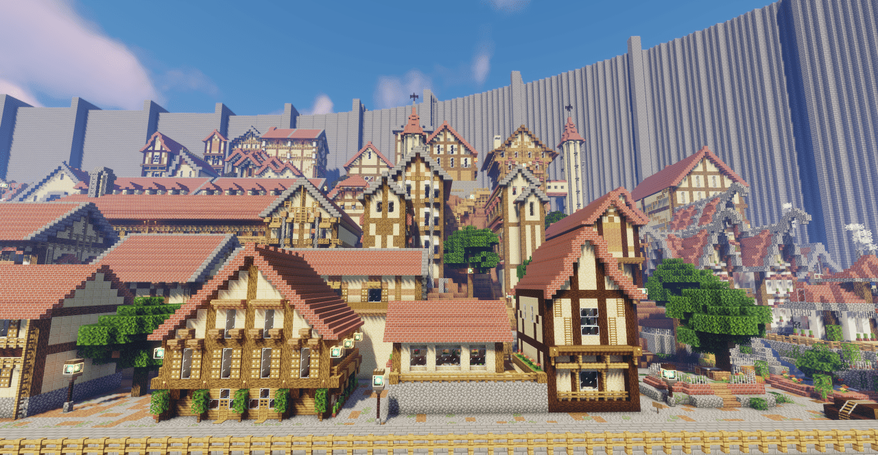image 1 for Shiganshina District Project| Map for Minecraft