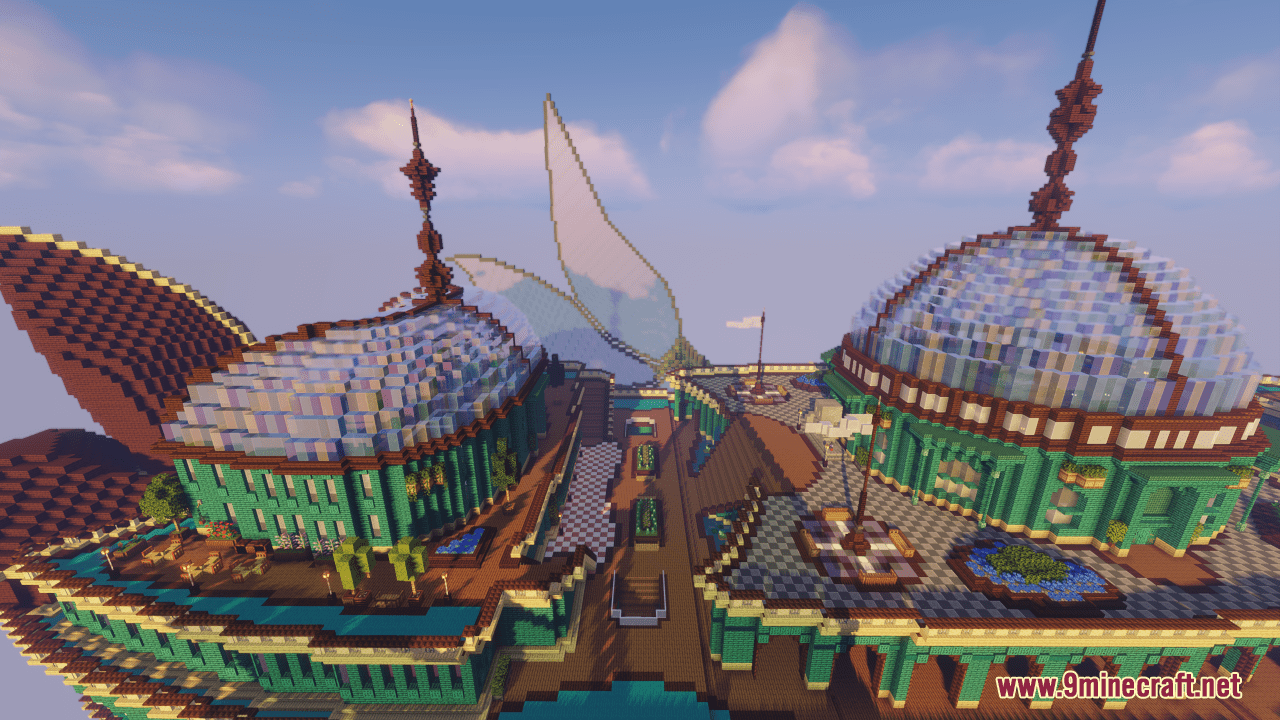 description_4 Fantastic airship map (1.20.4, 1.19.4) - Skybound Luxury