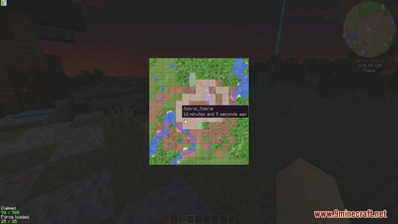 description_0 FTB Chunks Mod (1.20.1) - запрос чанков и защита блоков