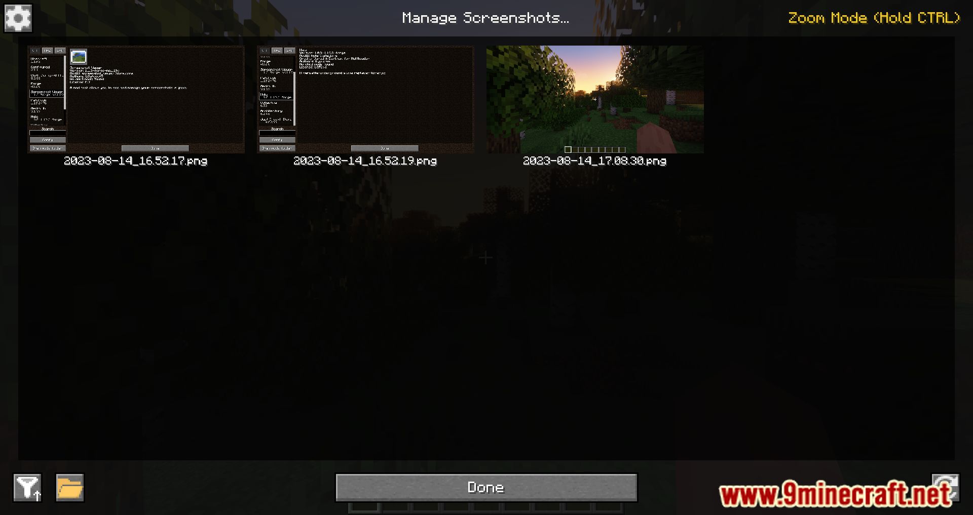 imagem 3 para Screenshot Viewer Mod (1.20.4) - Sobreviva às suas aventuras de Minecraft!