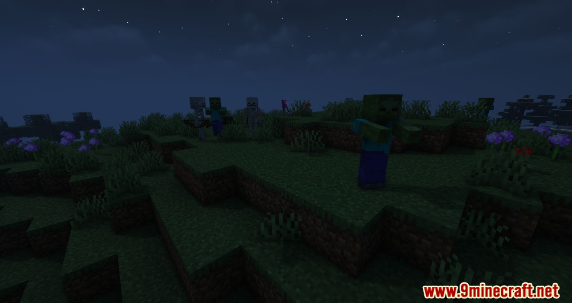 description_3 Farsighted Mobs Mod (1.20.4) - Beware the enemy!