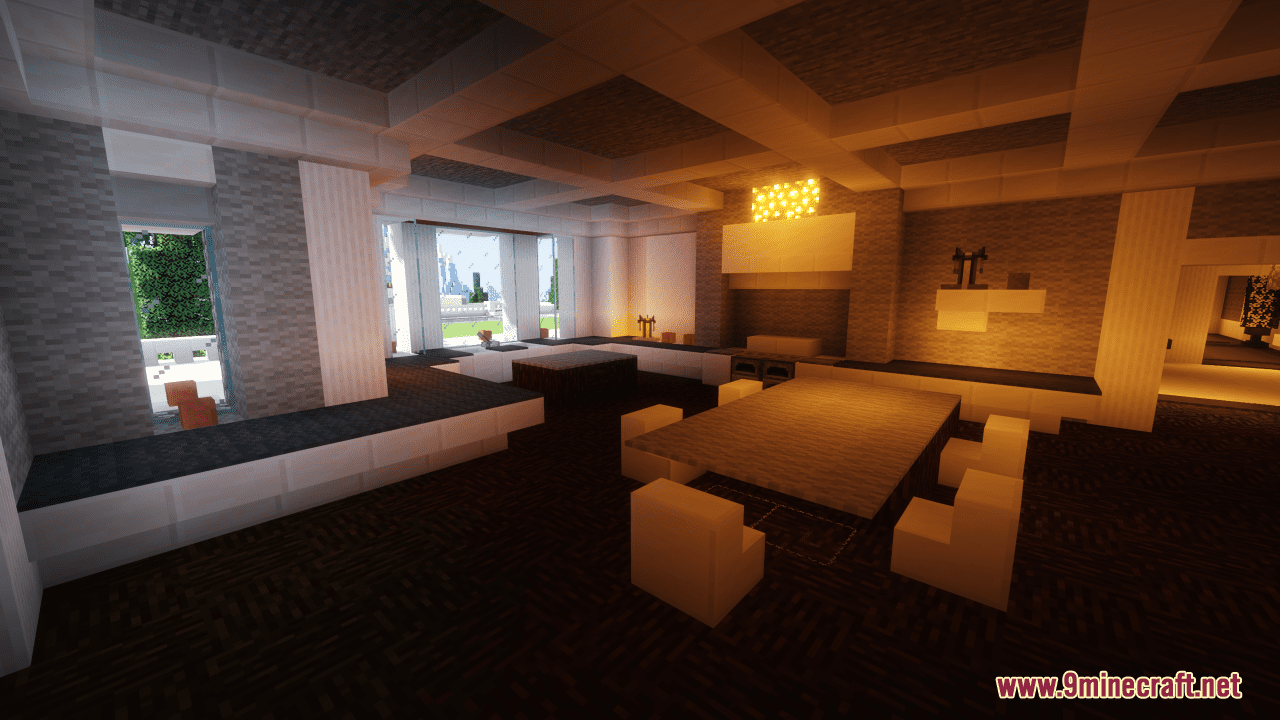 description_5 Map Alpine Mansion (1.20.4, 1.19.4) - spacious modern residence