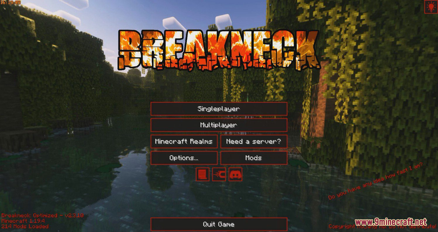 image 1 for Breakneck Optimised Mod Pack (1.20.5) - повышение FPS, шейдеры
