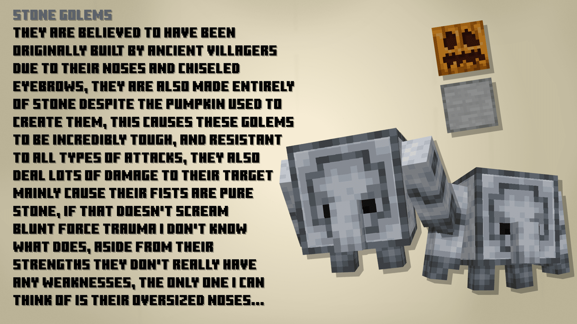 description_3 Miny Golems Mod (1.19.2) - Golems en Minecraft Leyendas