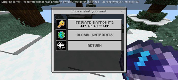 image 4 for Advanced Waypoint Plugin (1.20) - MCPE/Bedrock mod