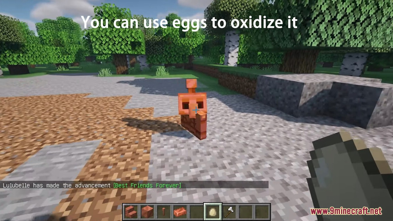 image 4 for Copper Golem Mod (1.20.4) - Разрядник для молний