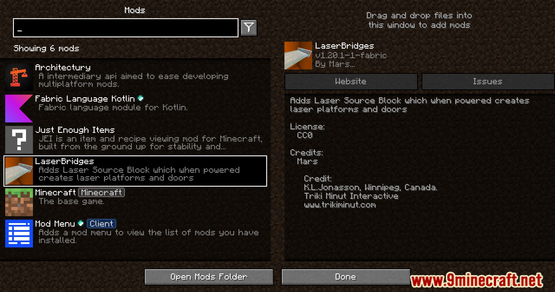 description_0 Laser Bridges & Doors Mod (1.19.4) Fabric/Quilt version - a futuristic combination of functionality and style!