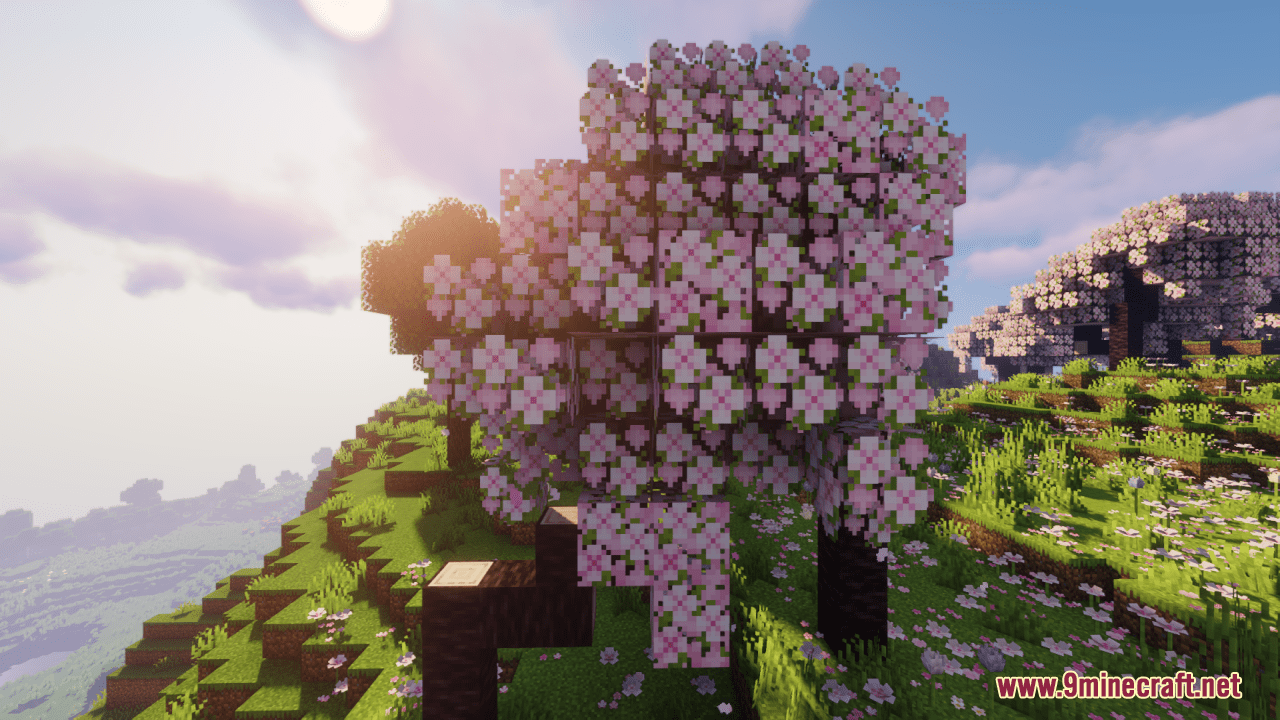 description_3 Cherry Grove+ Resource Pack (1.20.4, 1.19.2) - текстурный пакет