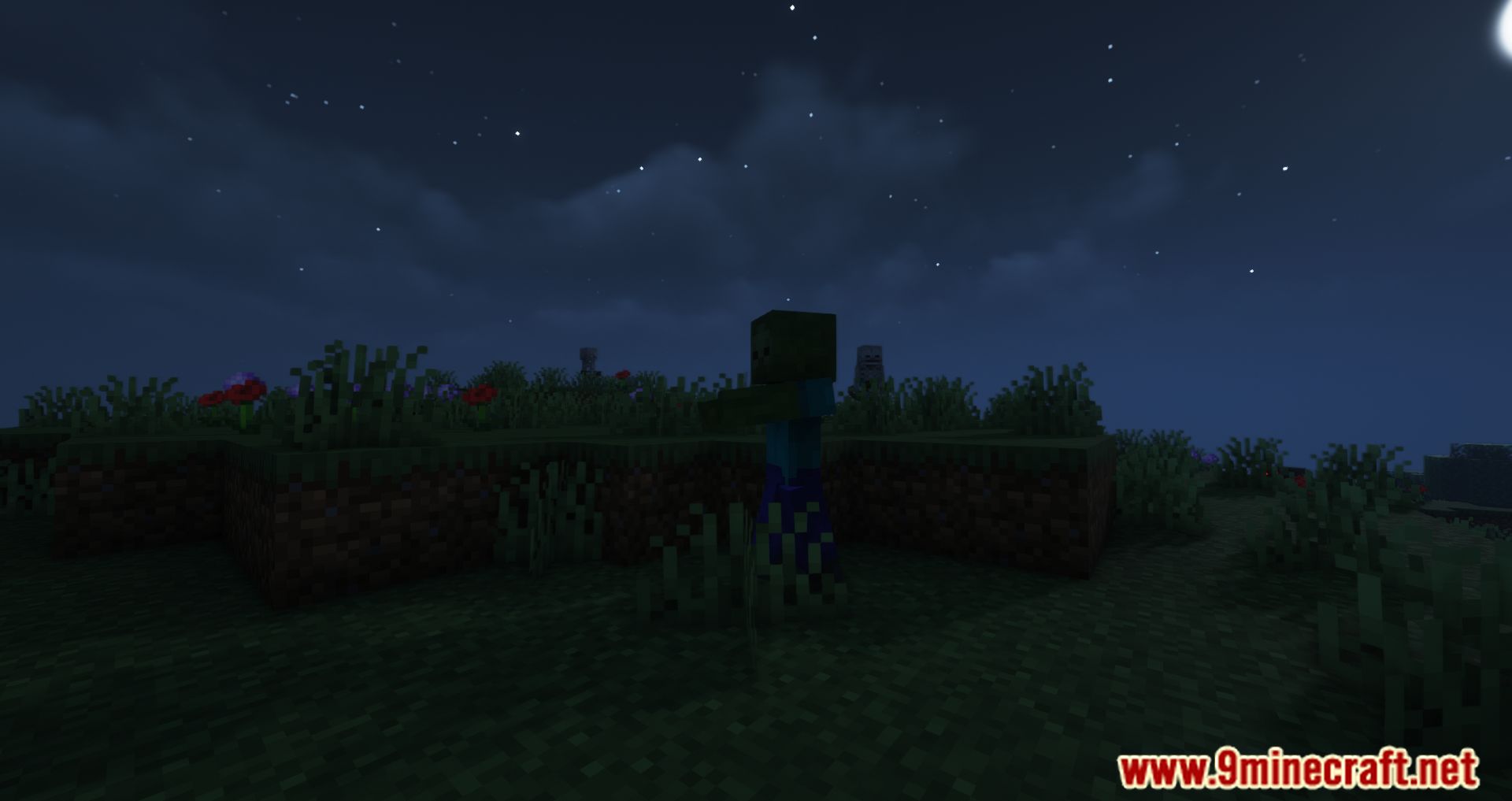 description_1 Farsighted Mobs Mod (1.20.4) - Осторожно, враг!