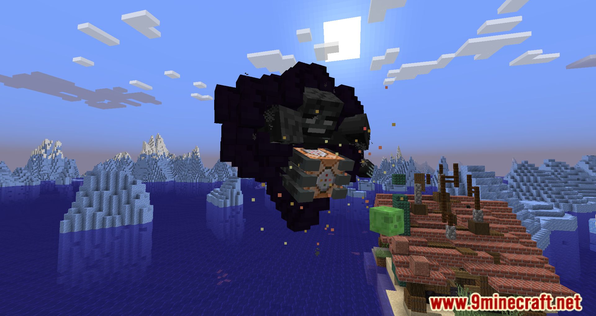 description_5 Cracker's Wither Storm Mod 1.20.1 - Эльдритский босс ужаса