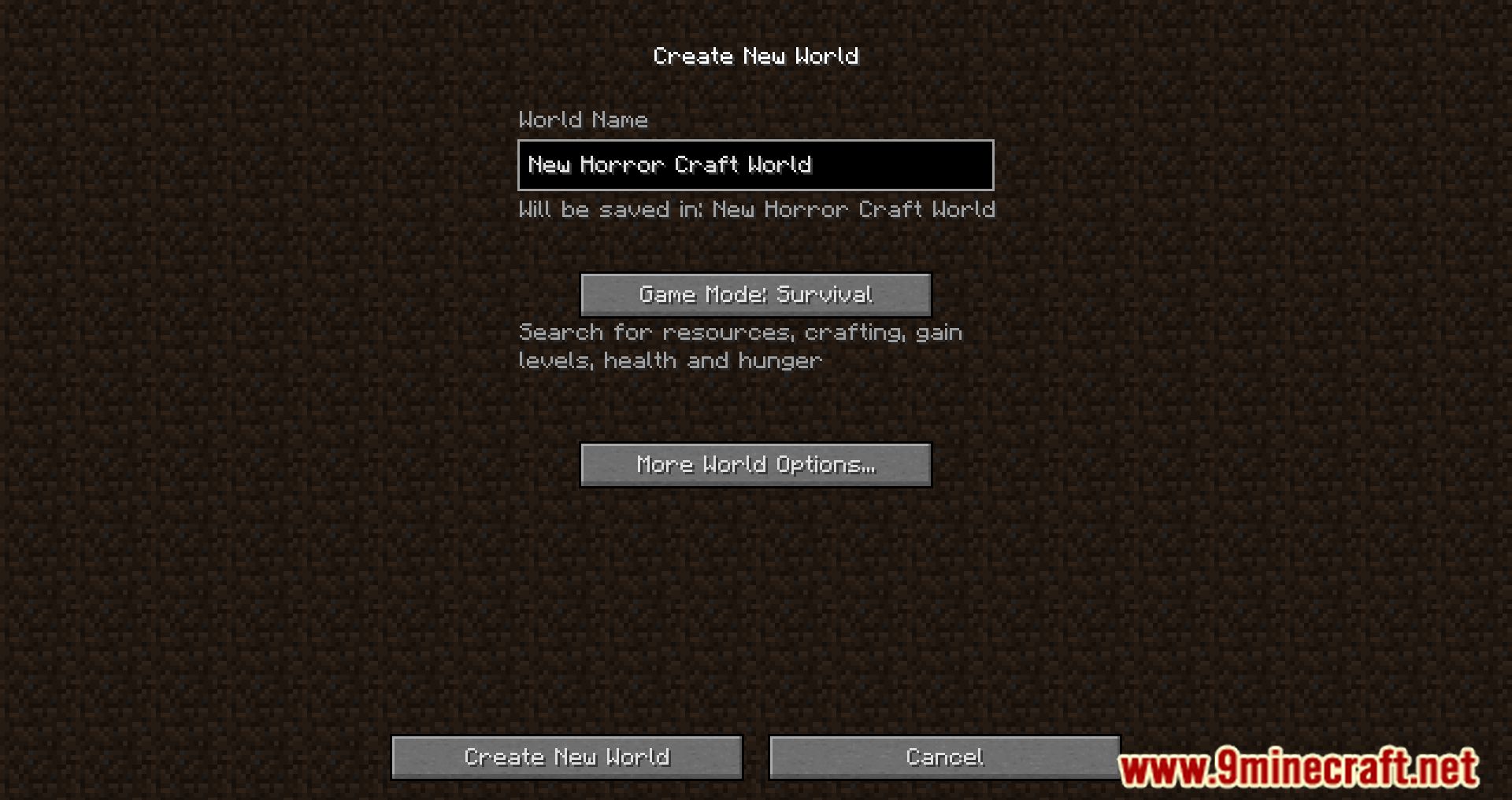 description_1 Paquete de mods de Horror Craft (1.12.2) - Un mundo de horror te espera
