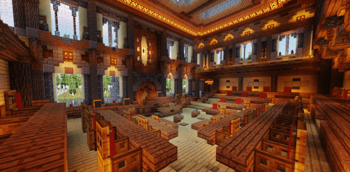 description_0 French Castle with Garden | Карта для Minecraft