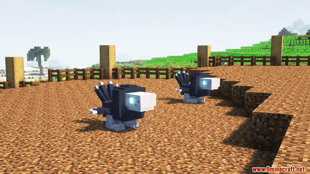 description_15 Gamma Creatures Mod 1.20.1 - tame fantastic creatures and ride them