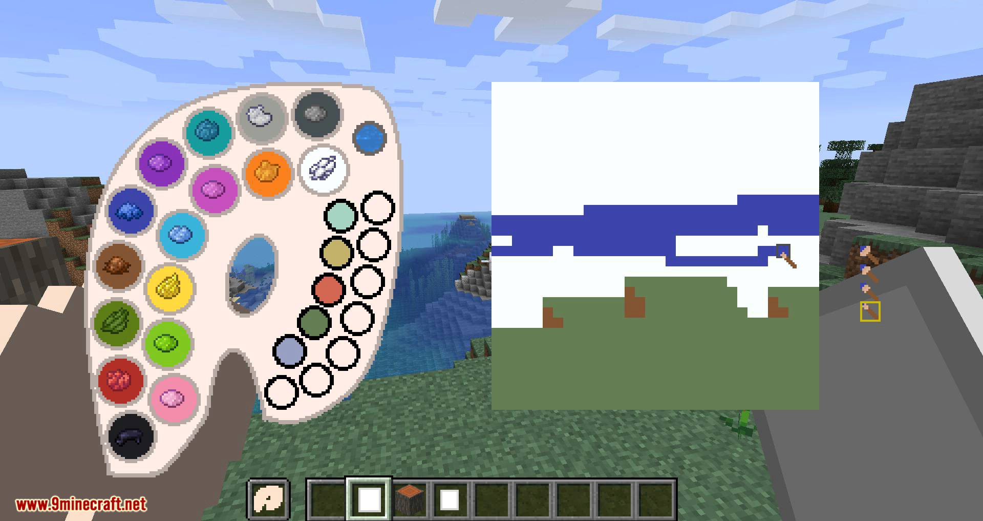 description_9 Joy of Painting Mod 1.20.1 - Смешивайте цвета, рисуйте картины