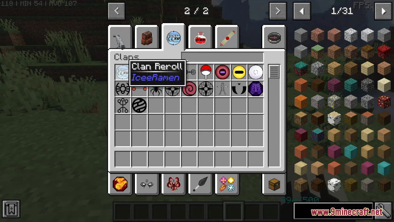 description_14 IceeRamen Naruto Mod (1.16.5) - Искусство всей природы