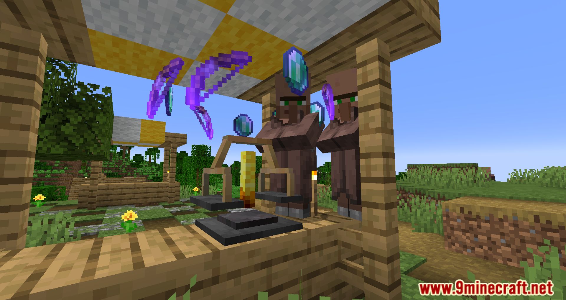 description_9 Villager Trading Station Mod 1.20.4 - Автоматизированная торговля с деревенскими жителями