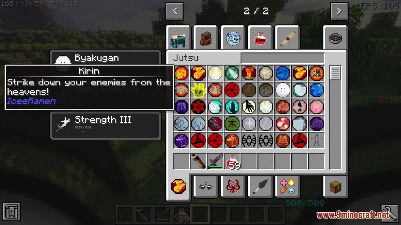 description_7 IceeRamen Naruto Mod (1.16.5) - The Art of All Nature