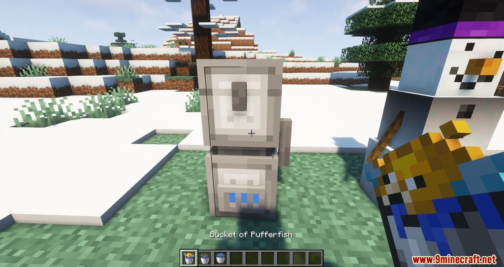 description_1 Frosted Friend Mod - постройте снеговика
