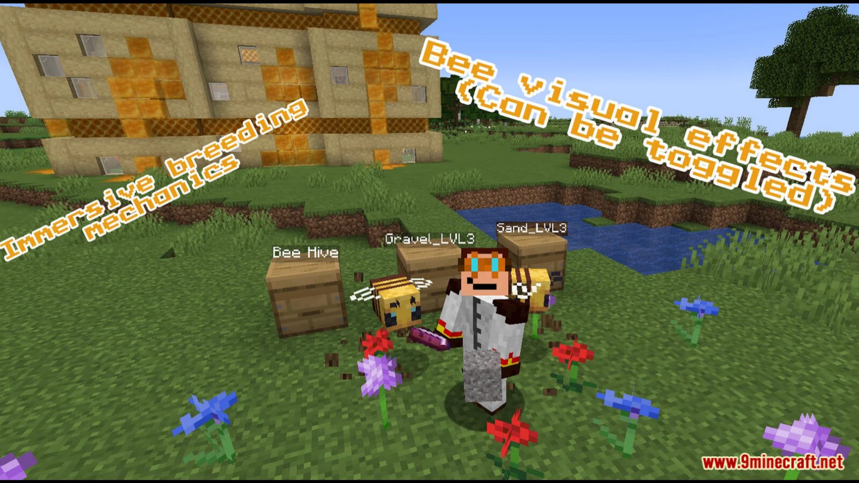 description_5 Bee Ore Data Pack (1.20.2, 1.19.4) - Unlock new Minecraft features!
