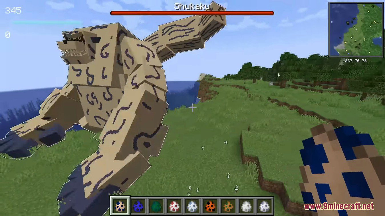 description_14 Noon's Naruto Mod 1.18.2 is one of the most Naruto-like mods.