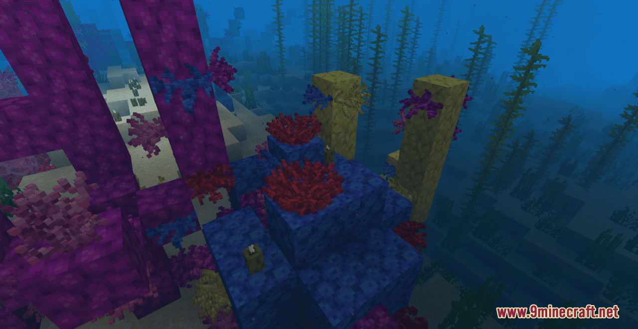 description_6 Cybers Better Coral Resource Pack (1.19.4, 1.19.2, 1.19) - текстурный пакет