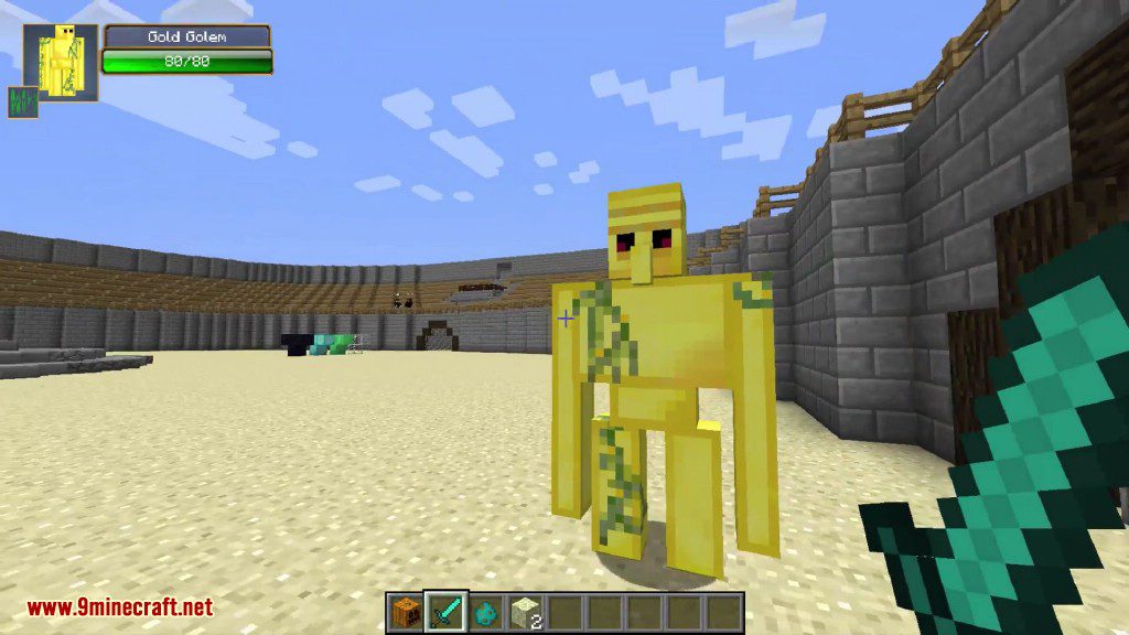 description_9 Extra Golems Mod (1.19.2) - слишком много големов