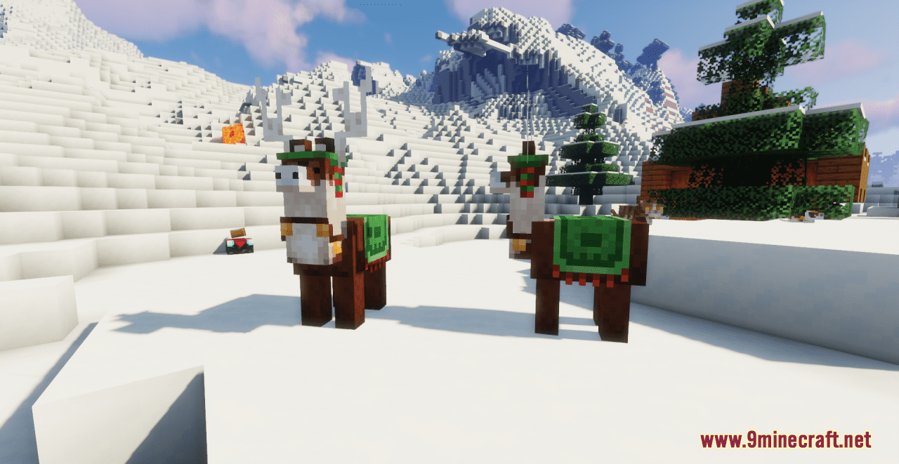 description_8 Christmas Reindeer Resource Pack (1.19.4, 1.19.2) от Trader Rama - Texture Pack