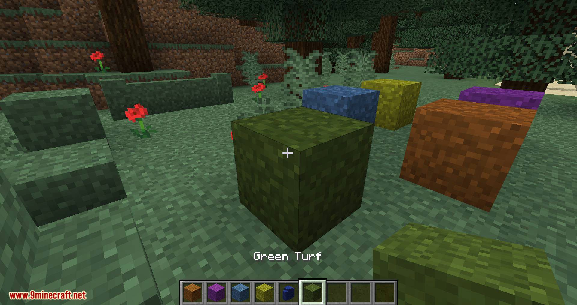 image 11 for Grass Mode (1.20.1) - Colorize the decorative blocks of grass.
