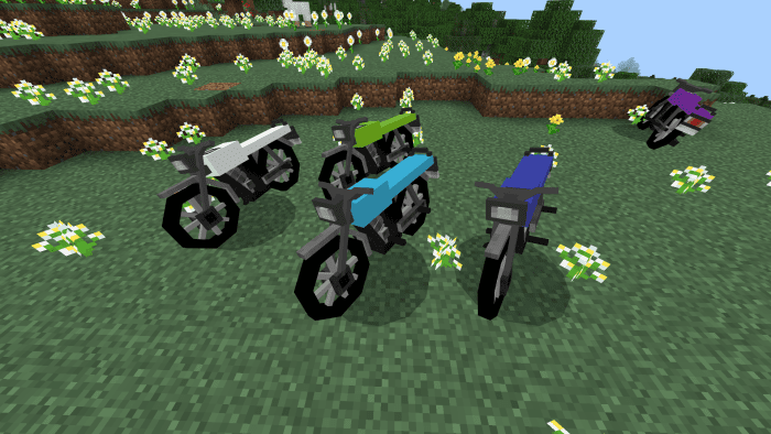 image 2 for Simple Motorbike Plugin (1.20) - MCPE/Bedrock mod
