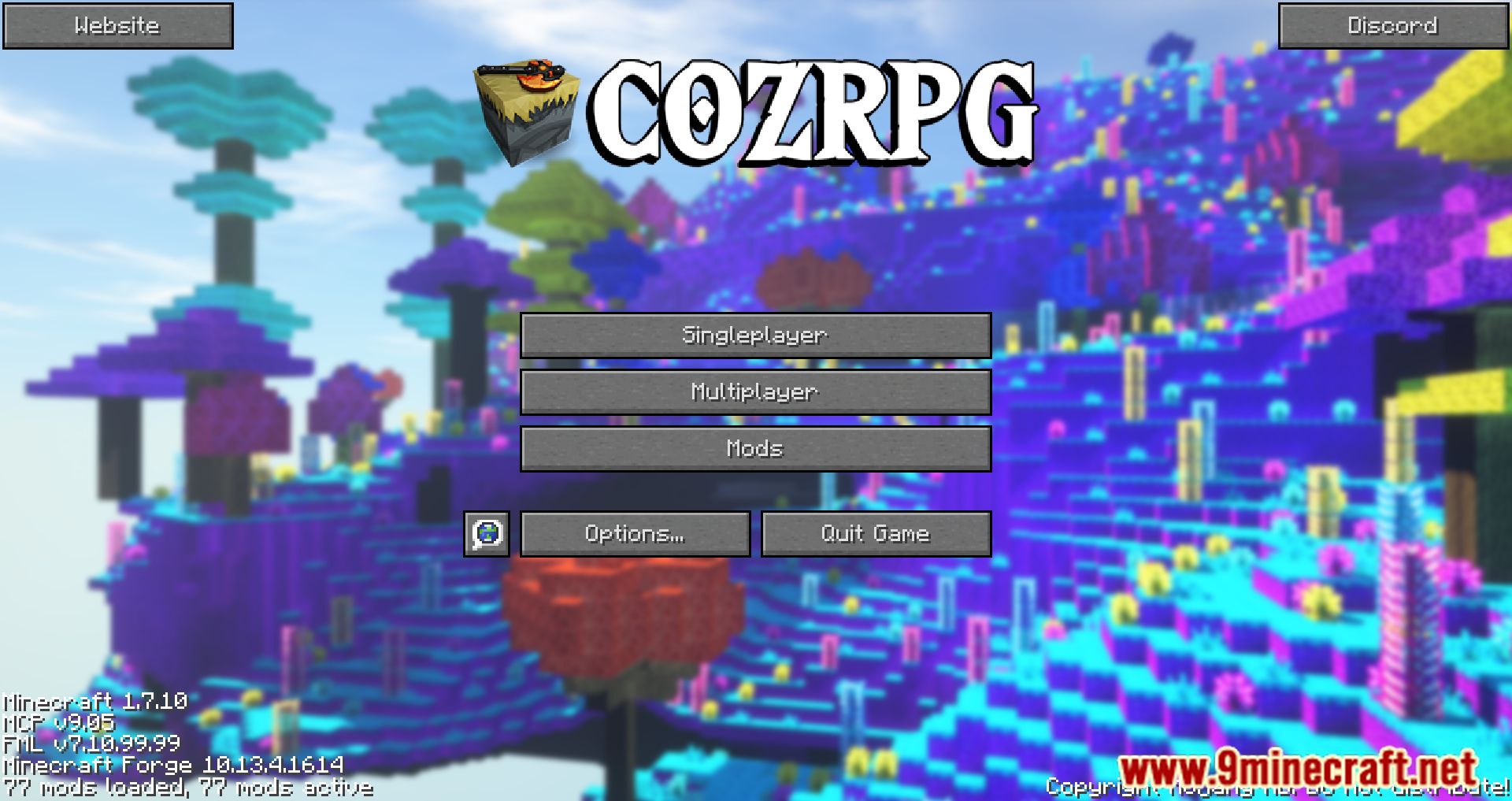 description_0 CozRPG Evolved Modpack (1.7.10) - Модпак, посвященный магии и приключениям