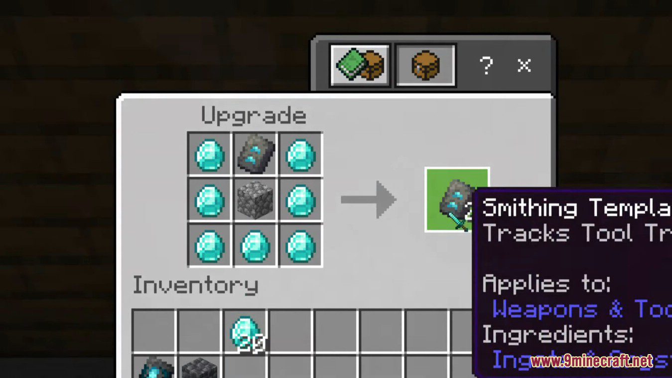 description_9 Tool Trims Mod (1.19.4) - trimming weapons and tools