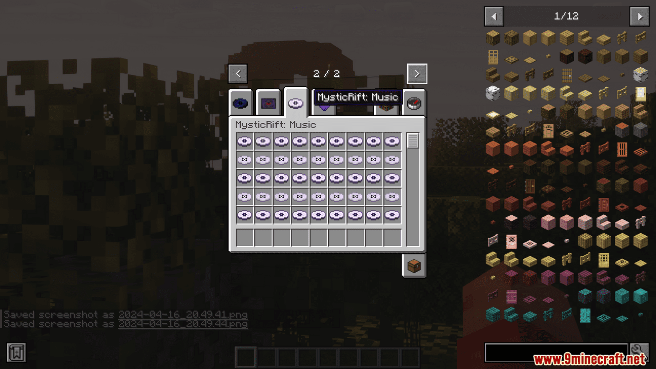 image 2 for Mystic Fault Music Mode (1.20.4) - 120 new music compositions