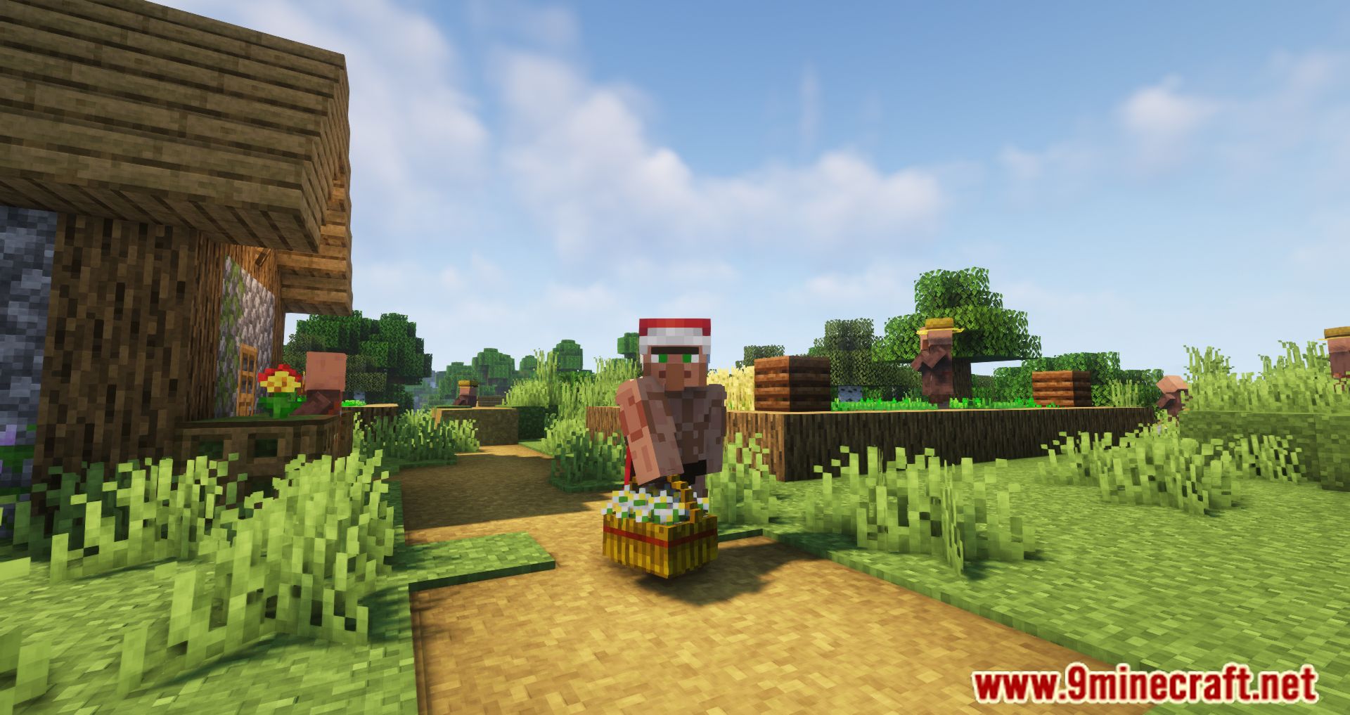 image 5 for Floral Enchantment Mod (1.20.4) - base decorated with flowers