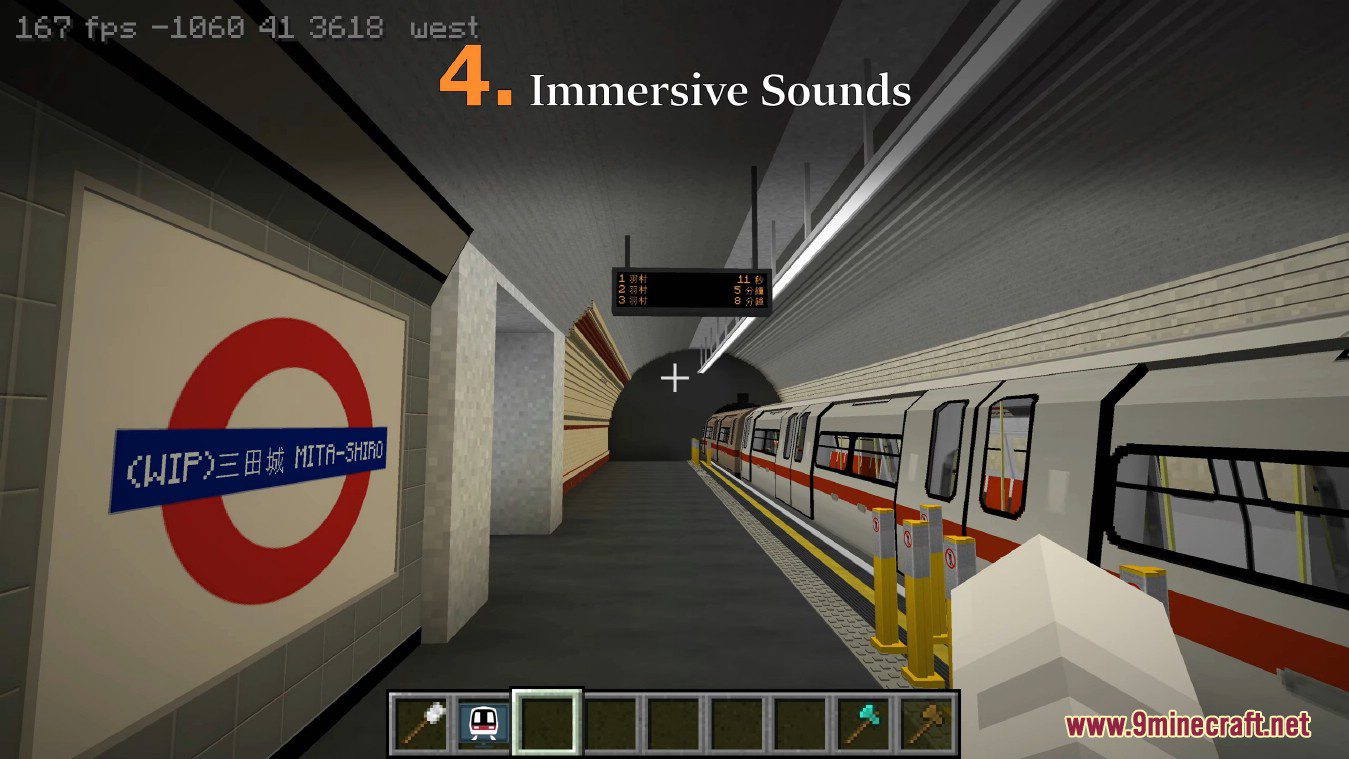 description_10 Minecraft Transit Railway Mod - Полностью функционирующая железнодорожная система.