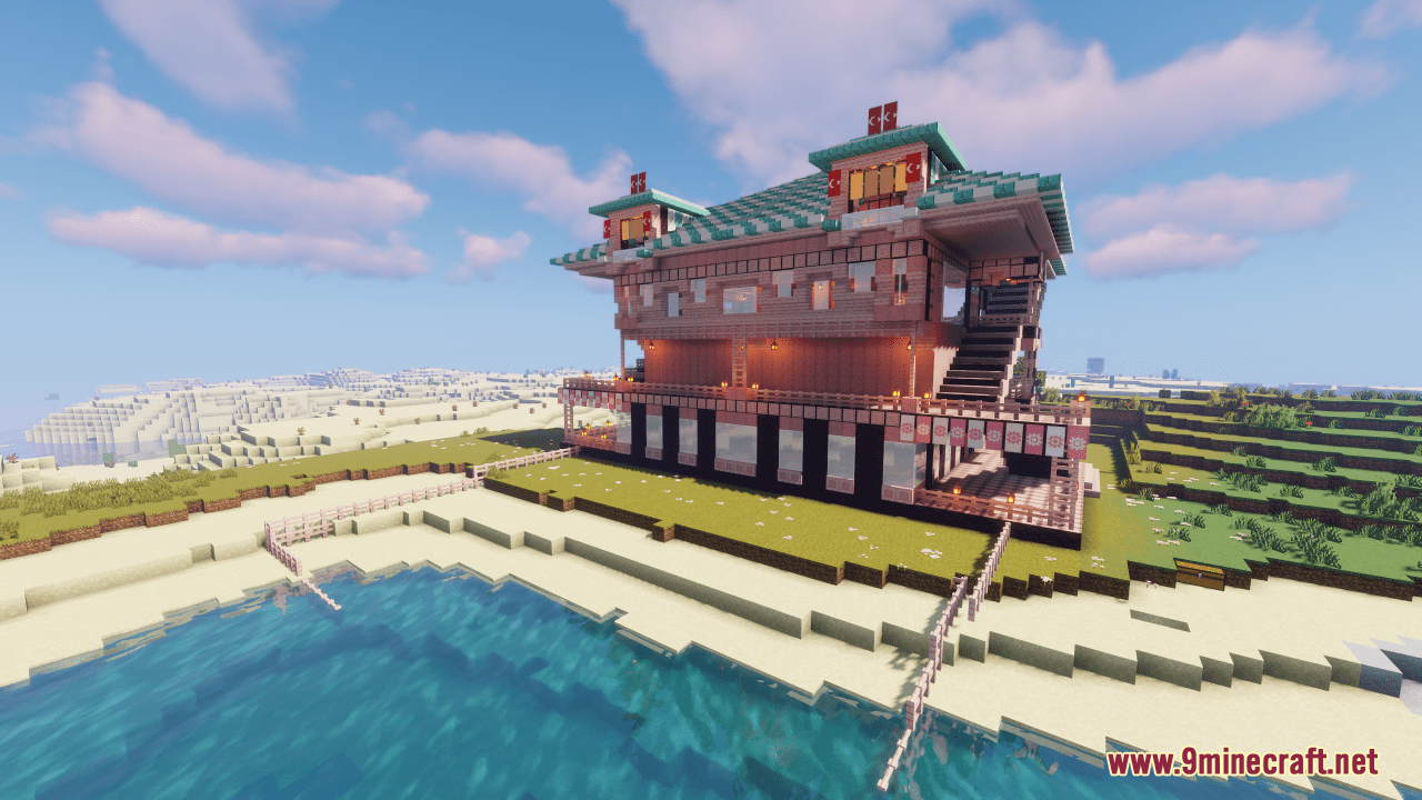 descripción_0 Beach House Mapa (1.20.4, 1.19.4) - Serene Sands