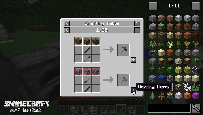 description_2 Just Enough Items Mod (1.20.4) - JEI, visualizador de receitas artesanais