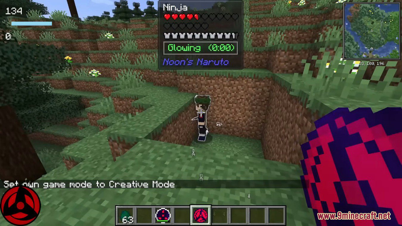 description_2 Noon's Naruto Mod 1.18.2 is one of the most Naruto-like mods.