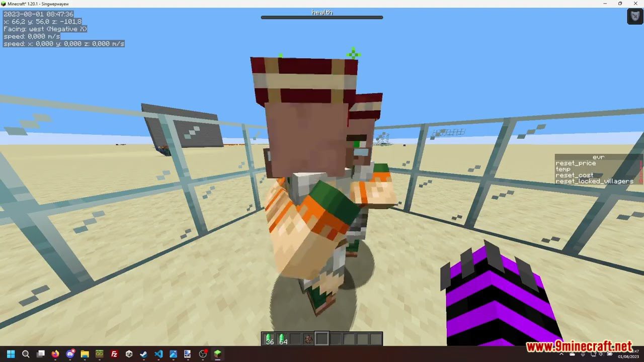 description_3 Trade Reset Data Pack (1.20.2, 1.19.4) - optimized management of villagers in Minecraft!