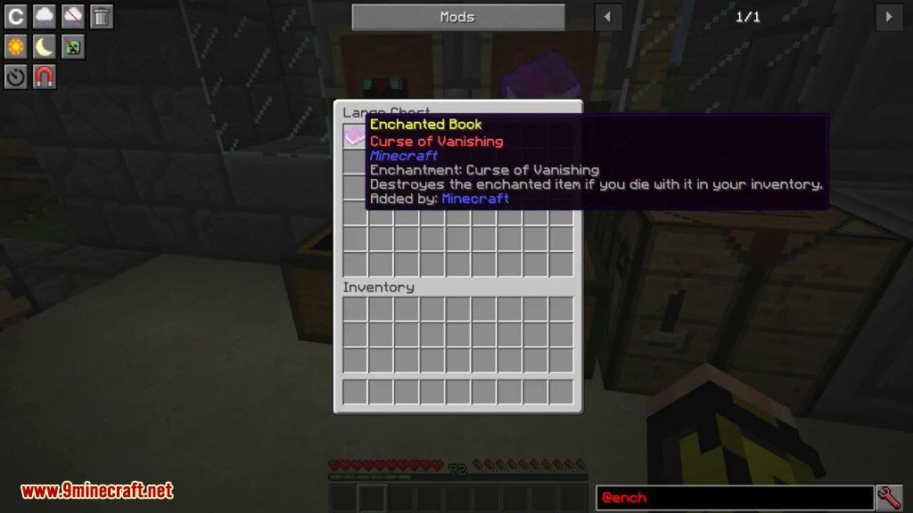 description_3 Enchantment Descriptions Mod (1.20.4) - displays a short description.