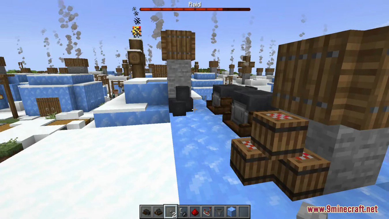 description_5 Blocky Siege Mod (1.19.2) - пушка, вахо, миномет