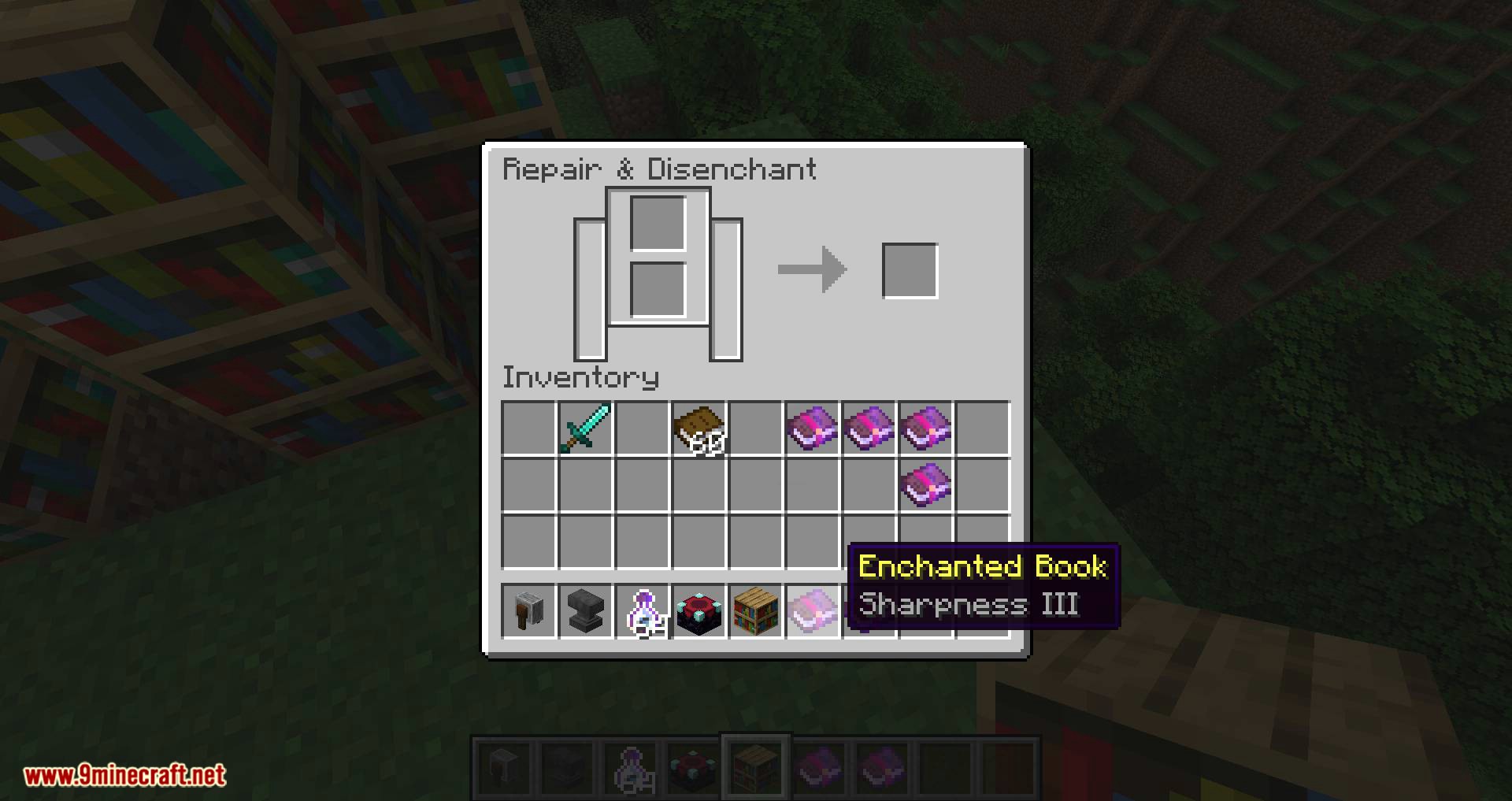 image 11 for Мод Grind Enchantments (1.20.5) - снятие и перенос заклинаний