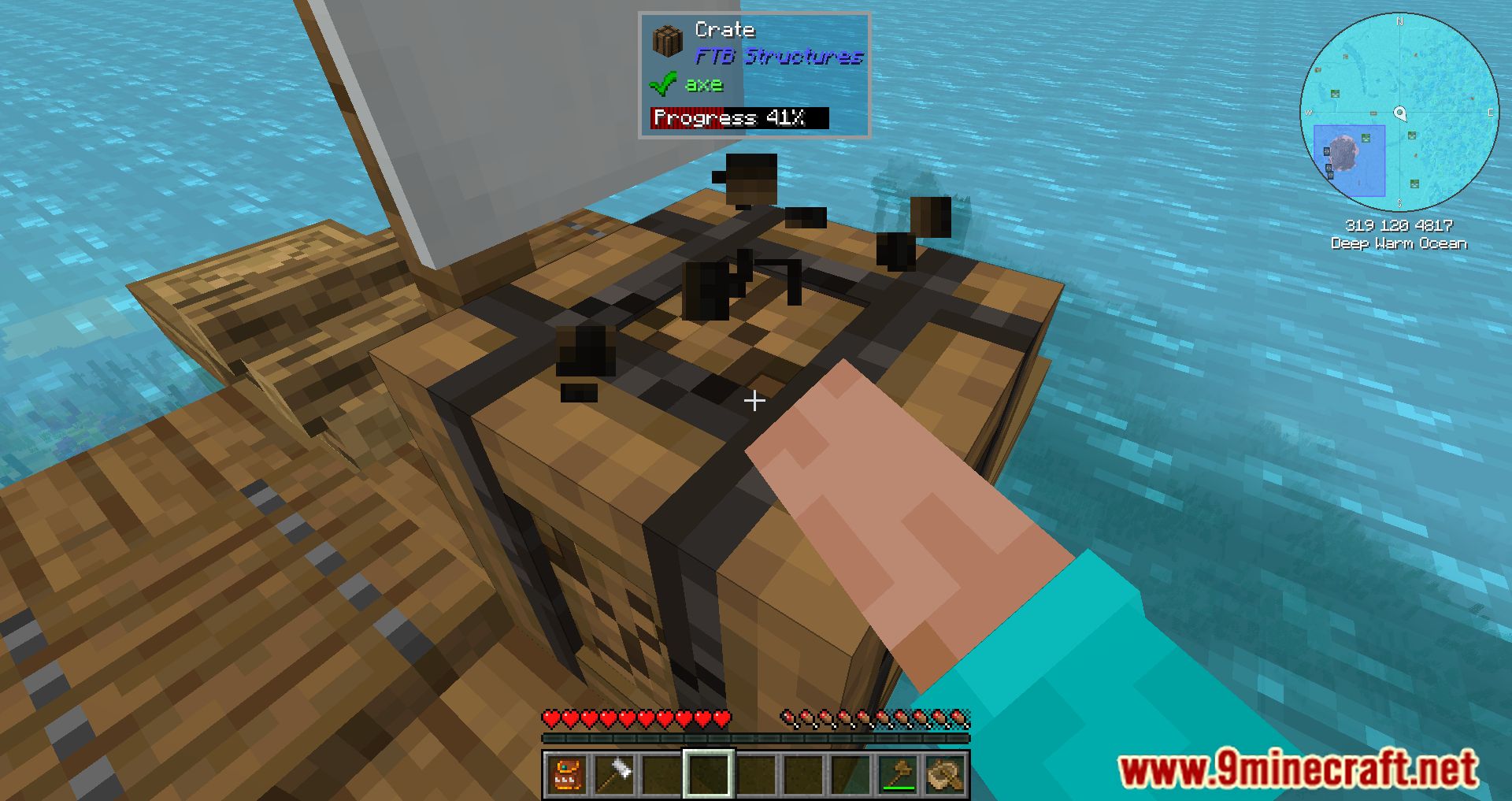 description_16 FTB OceanBlock Modpack (1.16.5) - модпак, основанный на острове