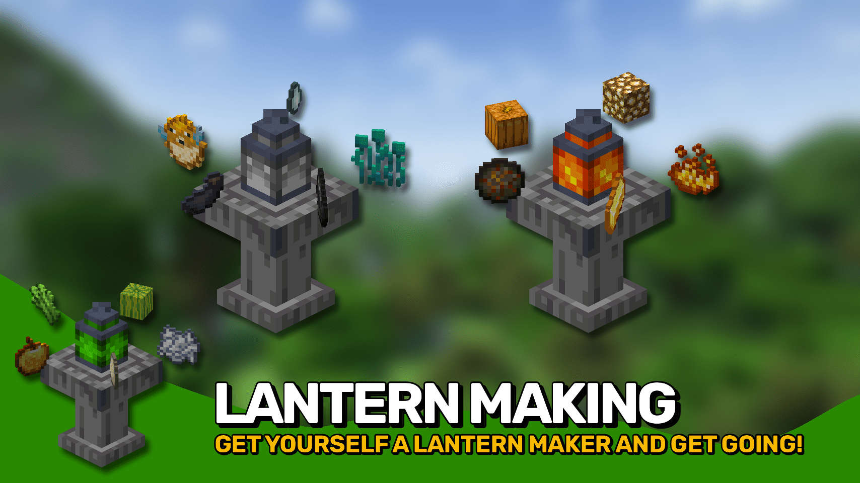 description_1 Arcane Lanterns Mod 1.19.4 - Сила света