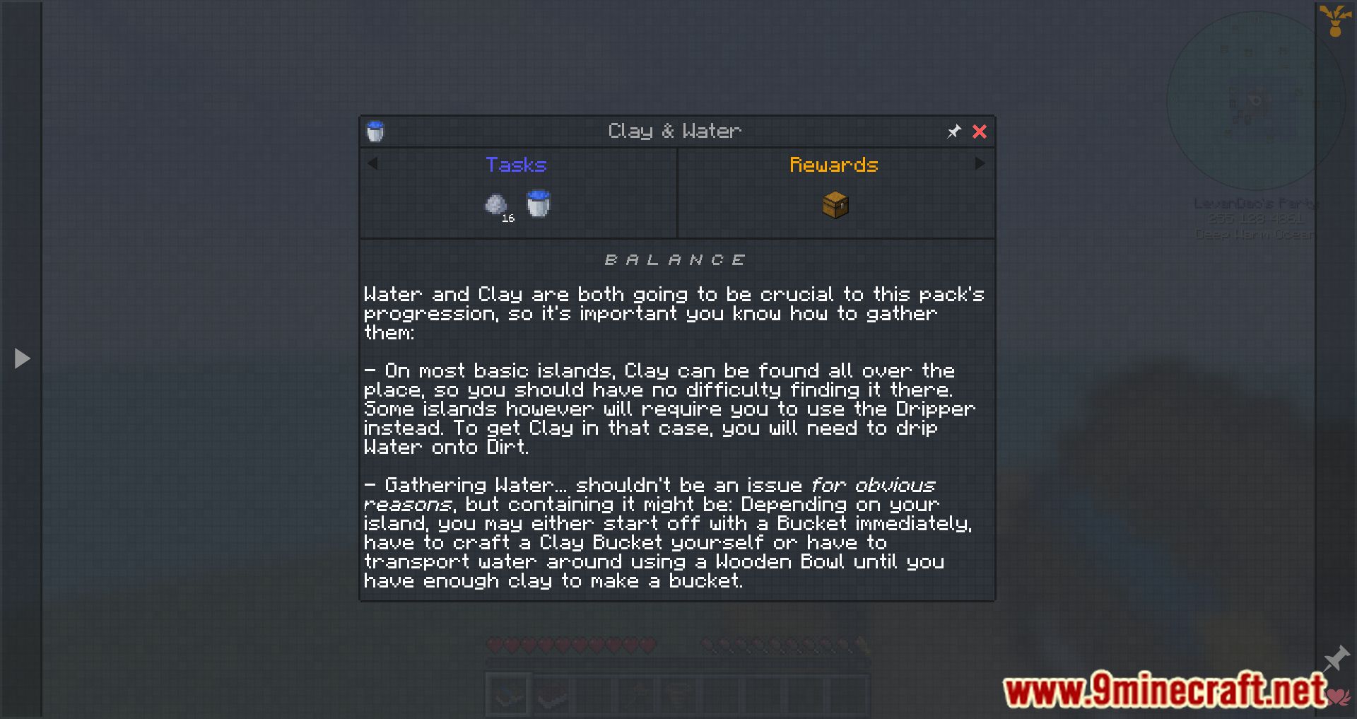 description_13 FTB OceanBlock Modpack (1.16.5) - модпак, основанный на острове