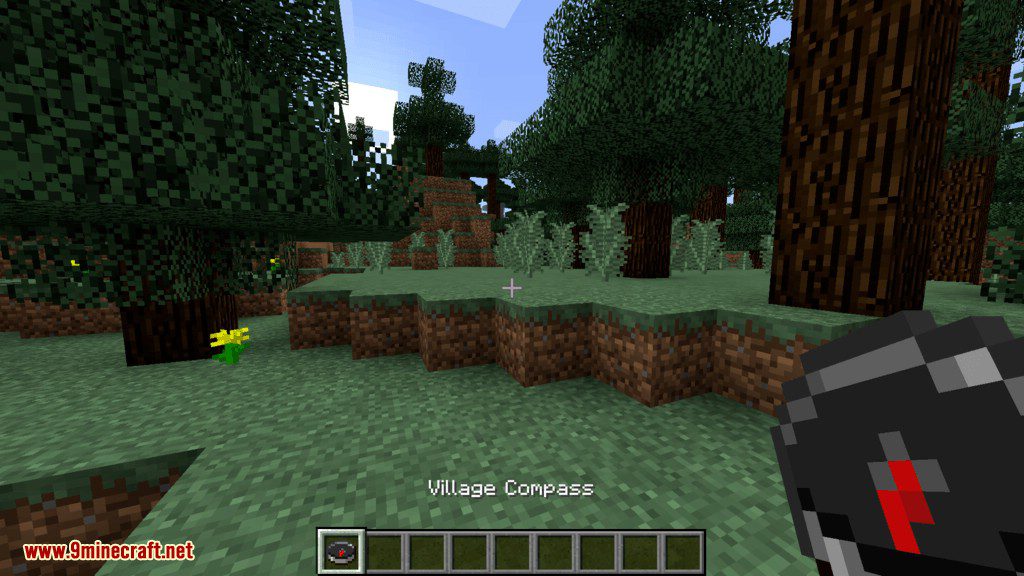 description_1 Structure Compass Mod (1.20.4) - makes it easier to determine the location of buildings