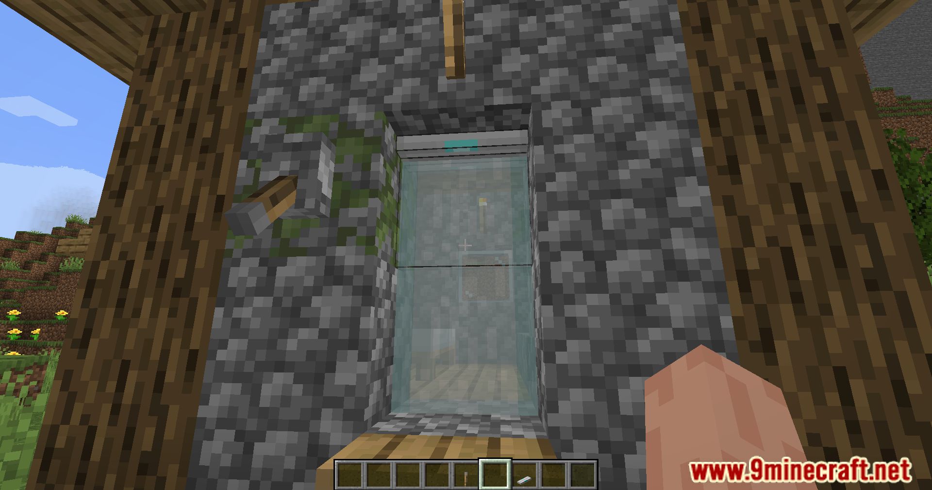 description_6 Laser Bridges & Doors Mod (1.19.4) Fabric/Quilt version - a futuristic combination of functionality and style!