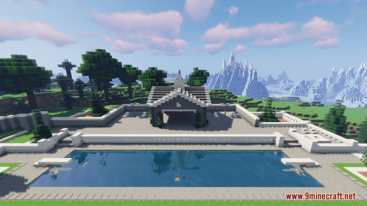 description_3 Map Alpine Mansion (1.20.4, 1.19.4) - spacious modern residence
